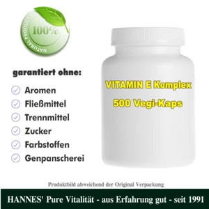 Vitamin E Komplex 500 Vegi-Kaps - Beste HANNES' Qualität - Bild 1 von 1