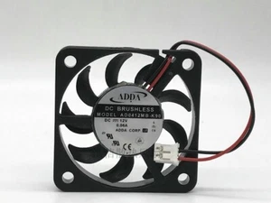 ADDA 4007 AD0412MB-K90 DC12V 0.06A 4CM 40mm mute ultra thin fan 2pin - Picture 1 of 3