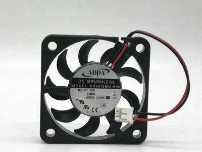 ADDA 4007 AD0412MB-K90 DC12V 0.06A 4CM 40mm mute ultra thin fan 2pin - Image 1 of 3