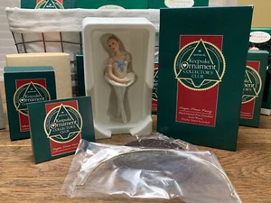 NIB HALLMARK ☀LIMITED EDITION LOT - Porcelain 3 ORNAMENTS☀ W/ STANDS 1990 1992 - Picture 1 of 7