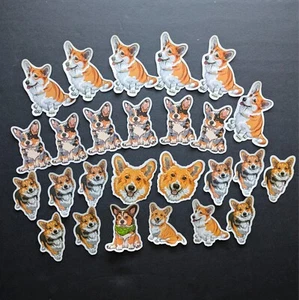 Corgi Dog Stickers, Pet Stickers, Corgi Lover Stickers - Picture 1 of 1