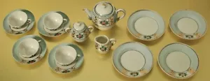 Vintage Japanese Vintage Child's Porcelain 17-Piece Tea Set - Picture 1 of 13