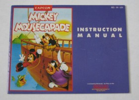 Authentic Nintendo NES Instruction Manual  Only Mickey Mousecapade Book