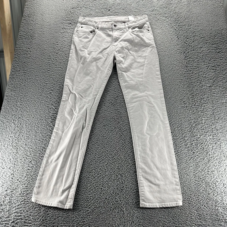 Jeans Banana Republic para Hombres 33x34 Blanco Algodón Elastizado Calce Ajustado Jean de Viaje Foto 1 de 4