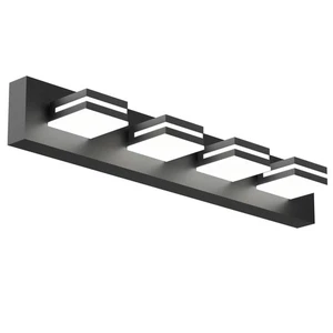 Lampe Meuble-lavabo de salle de bain LED 29 pouces 4 lumières, 3000K / 4000K / 5000K réglable, Ro... - Photo 1/7