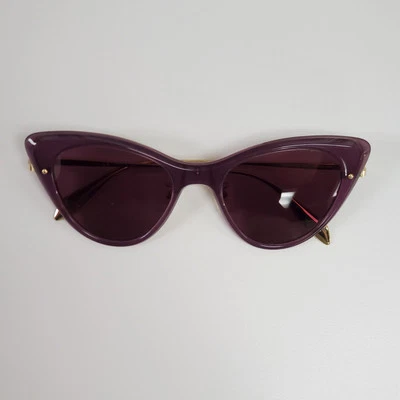 Gafas de sol Alexander McQueen AM0233s para mujer púrpura 51 20 140 Cateye Foto 1 de 4