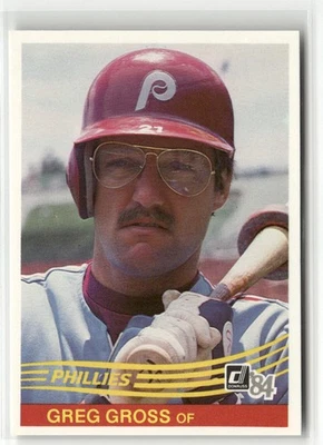 1984 DONRUSS #285 GREG GROSS PHILADELPHIA PHILLIES - Image 1 of 2
