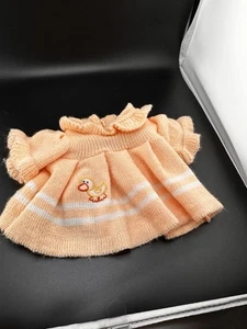 Vintage Cabbage Patch Bambini Peach Ducky Dress Top Doll CPK Vestito Maglia 1983 Coleco - Foto 1 di 10