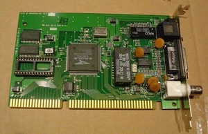 ISA Ethernet Network Card Microdyne Eagle 16bit RJ-45 BNC AUI vintage rare retro - Zdjęcie 1 z 1