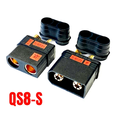 5 Paar Antiblitz Goldstecker QS8-S QS8 Stecker Buchse E-Fahrrad E-Roller E-Bike  - Bild 1 von 4