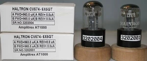 6X5GT CV574 Haltron NOS Made in Italy Amplitrex Tested Qty 1 Match Pair - Picture 1 of 7