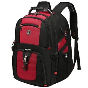 Extra Large 52L Travel Laptop Backpack with USB Charging Port Fit 17 Inch Lap...