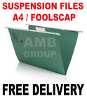 SUSPENSION FILES A4 FOOLSCAP 25 50 100 150 200 STRONG Durable inc TABS & INSERTS