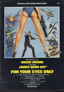 FOR YOUR EYES ONLY original 1981 U.K. souvenir program JAMES BOND/ROGER MOORE - Picture 1 of 1