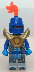 LEGO® minifigure Nexo Knight Soldier casco blu piuma arancione set 271830 - nex148 - Foto 1 di 4