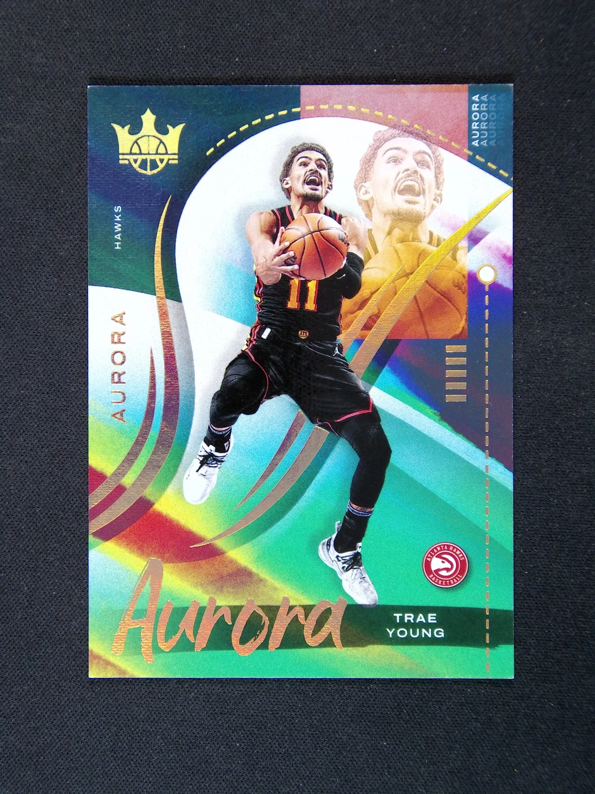 2021-22 Panini Court Kings Trae Young #6 Aurora Case Hit SSP