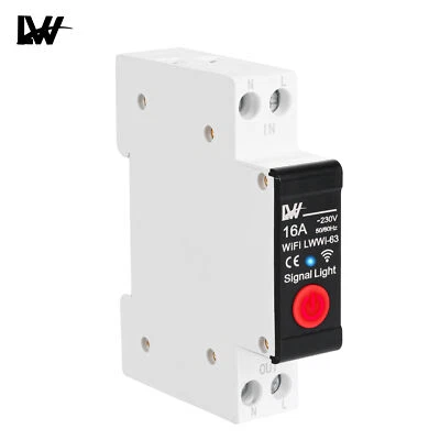 ‎TONGOU Interruttore di protezione linea WiFi per Smart Home 1 poli automatico fusibile