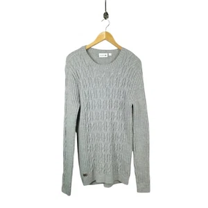 Women's Lacoste Cable Knit Long Jumper Medium - Picture 1 of 6
