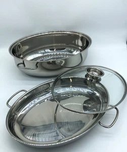 GSW 3in1 Multibräter 8,5L Edelstahl Induktion Glasdeckel Schmoren Braten - Bild 1 von 6