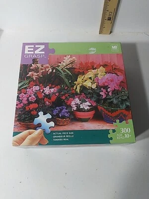 EZ Grasp MB Puzzle 300 Edad 10+ Fiesta Flor Verano 18x24 Sellado Foto 1 de 2