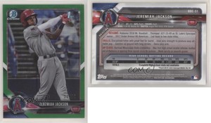 2018 Bowman Draft Chrome Green Refractor /99 Jeremiah Jackson #BDC-51