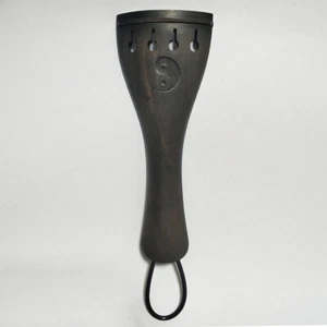 Cola de violín ébano 4/4 talla láser tallado láser Taiji con línea final de intestino trasero libre - Imagen 1 de 2