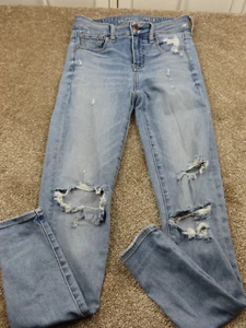 American Eagle Next Level Stretch Gr. 0 Regular Hi-Rise Jegging Denim Jeans - Bild 1 von 8