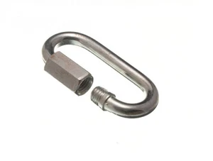 New 2 X Quick Link Chain Repair Joiner Fasteners M8 BZP Rust Proof Steel - Onest - Picture 1 of 1