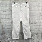 Textile Elizabeth and James Womens Flare Jeans Sz 14 White High Rise