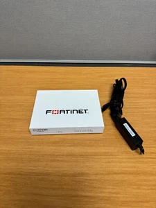 Fortinet Fortigate-60E Network Security Firewall w/Adapter, Open Registration - Bild 1 von 3