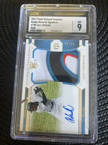 2021 National Treasures Rookie Patch Auto Jersey Jazz Chisholm /49 RC RPA - Picture 1 of 3