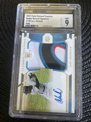 2021 National Treasures Rookie Patch Auto Jersey Jazz Chisholm /49 RC RPA - Image 1 of 3