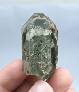 Natural Chlorite included Phantom Quartz crystal from Pakistan, 38 gm - Picture 1 of 9