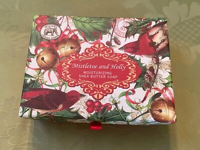 Michel Design Works Fresh Holiday Greenery Shea Butter Boxed Soap Bars Set of 2 - Image 1 of 3