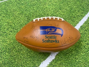 1984 Seattle Seahawks Signed Football 44 Sigs Steve Largent PSA DNA Letter - Picture 1 of 6