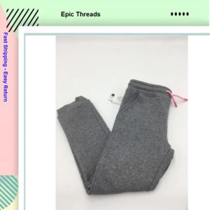 Epic Threads Big Boys Mixed-Media Jogger Pants, Pewter Heather, Sz-6X - Picture 1 of 3