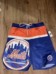 MLB MENS G-III BY CARL BANKS NEW YORK METS LINED SWIM TRUNKS SIZE XXL NWT $50 - Picture 1 of 5