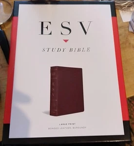 Crossway ESV STUDY BIBLE LARGE PRINT : BONDED LEATHER BURGUNDY HC Book - Bild 1 von 1