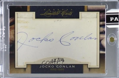 2011 Donruss Limited Cuts Cut Signatures /15 Jocko Conlan #186 Auto HOF - Image 1 of 2