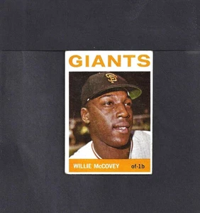 1964 TOPPS #350 WILLIE McCOVEY-1--BV $50--GIANTS--NO CREASES--VG - Bild 1 von 2