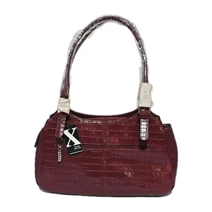 Maxx New York Burgund Leder Tasche/Handtasche Nagelneu mit Etikett! - Bild 1 von 9