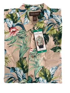 Cooke Street Honolulu Herren Kurzarm Hemd mit Knopfleiste, hellbraun, Größe XL - Bild 1 von 2