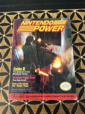 NINTENDO POWER 1989 Vol Issue #4 - Zelda 2: Adventure of Link W/ Poster Complete - Image 1 of 4