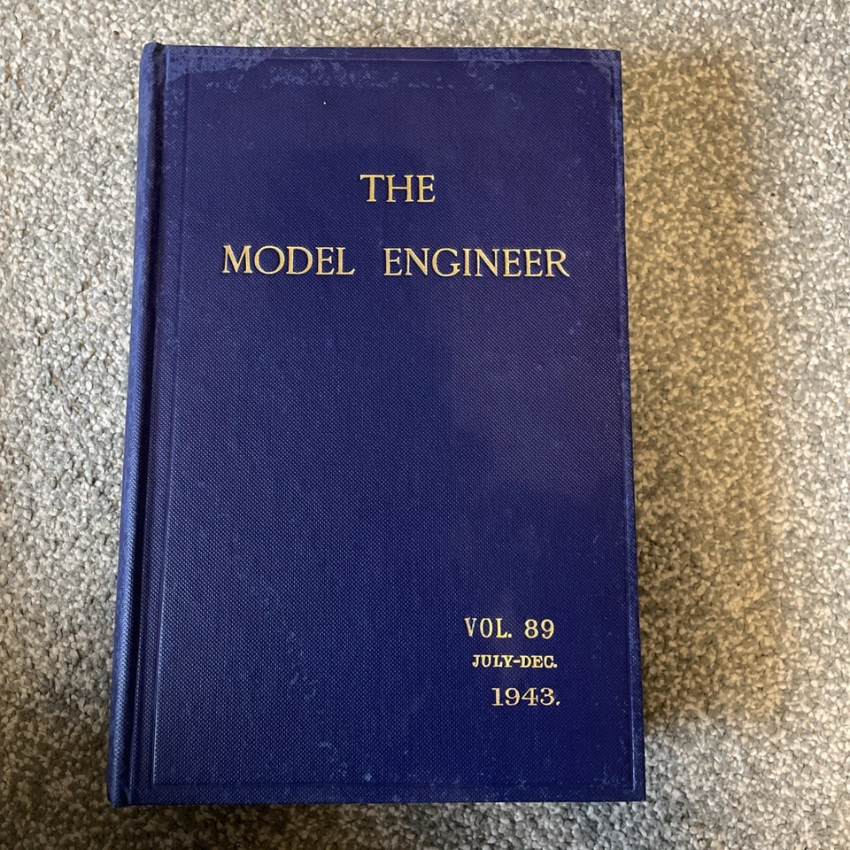 Model Engineer hobby vintage Magazines bound 1943 volume 89 Collection July/Dec  - Image 1 of 4