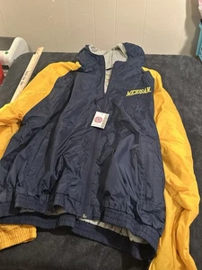 NWT Vintage Steve and Barrys University of Michigan Hooded Jacket Mens XL - Picture 1 of 10