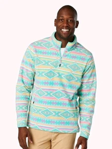 Chubbies Flame Commander Quarter Zip Fleece Herren L Southwestern Aztec Arizona  - Bild 1 von 9