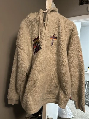 Sudadera con capucha Travis Scott Cactus Trails media cremallera Sherpa para hombre mediana Cactus Jack Foto 1 de 3