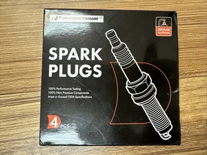 Pack of 4) A-Premium Auto Laser Iridium Spark Plugs SP93501-4-C 12mm Thread Flat - Picture 1 of 2