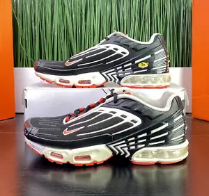 RARE Nike Air Max Plus III 3 Black Red White Mens Shoes CJ0601-001 Size 10 - Picture 1 of 8