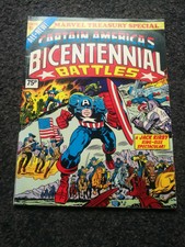 MARVEL TREASURY CAPTAIN AMERICA'S BICENTENNIAL BATTLES JACK KIRBY 1ST 1976 RARE